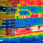 Thermogramme d'anomalies d'isolation